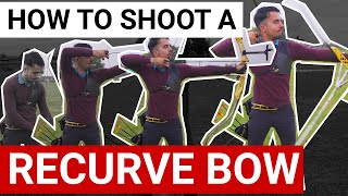 How To Shoot A Recurve Bow  Olympic Archery Technique [upl. by Alidus]