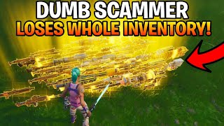 Dumb Scammer Gets Scammed For Whole InventoryFortnite Save The World [upl. by Preciosa307]