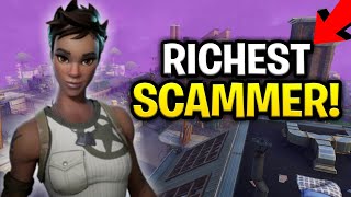 Insanely Rich Scammer Scams Himself Scammer Get Scammed Fortnite Save The World [upl. by Mountford149]