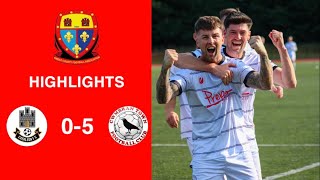 Caerleon 05 Cwmbrân Town  Gwent FA Senior cup  Quarter final highlights [upl. by Liarret561]