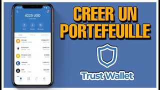 TUTO COMMENT CREER UN PORTEFEUILLE TRUST WALLET Ouverture et présentation [upl. by Nimad]