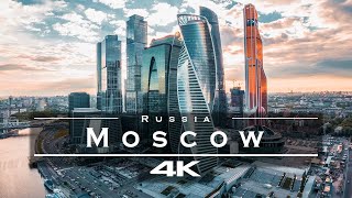 Moscow Russia 🇷🇺  by drone 4K [upl. by Steinke]