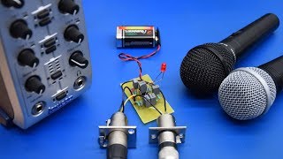 DIY Cheap Preamp for Dynamic Microphones  EcProjects [upl. by Leizar527]