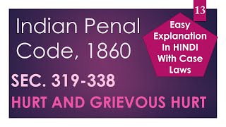 Hurt and Grievous Hurt  Indian Penal Code [upl. by Ahsel202]