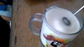 Aerolatte Review Frothing Cold Milk In Under 1 Minute [upl. by Guntar]