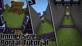 Quick Tutorial On How To Rotate Immersive Portals  Minecraft Immersive Portal Tutorial [upl. by Metah]