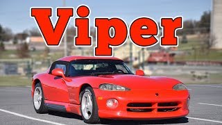 1994 Dodge Viper RT10  Regular Car Reviews [upl. by Enitsua844]